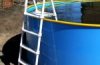 The Pool Ladder With Her Hands