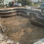 Construction Of The Pool With Its Hands